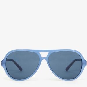Clare V Lizzie Sunglasses- Petrol Blue